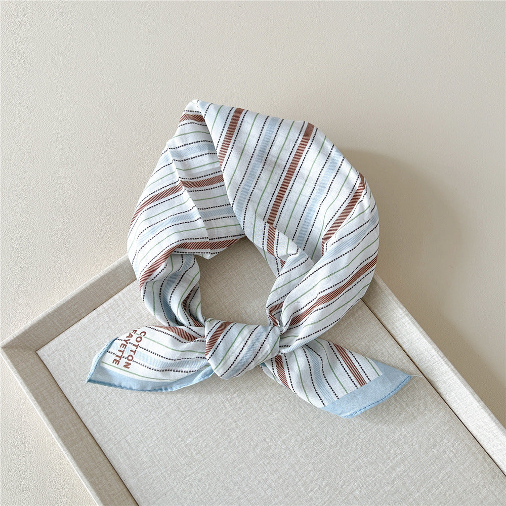 Retro Polka Dot Print Square Bandana - NO20