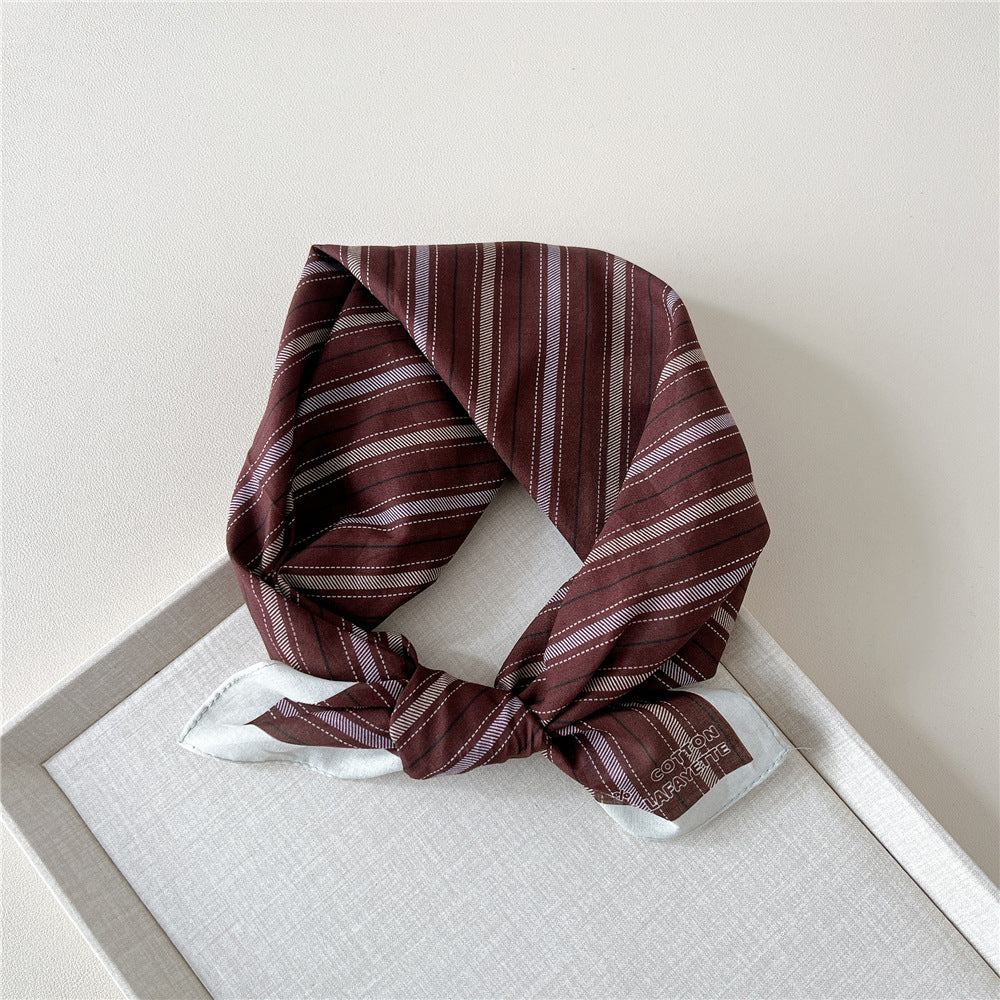 Retro Polka Dot Print Square Bandana - NO21
