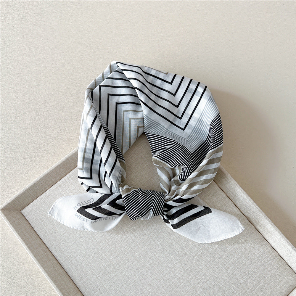 Retro Polka Dot Print Square Bandana - NO22