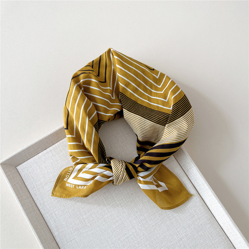 Retro Polka Dot Print Square Bandana - NO24