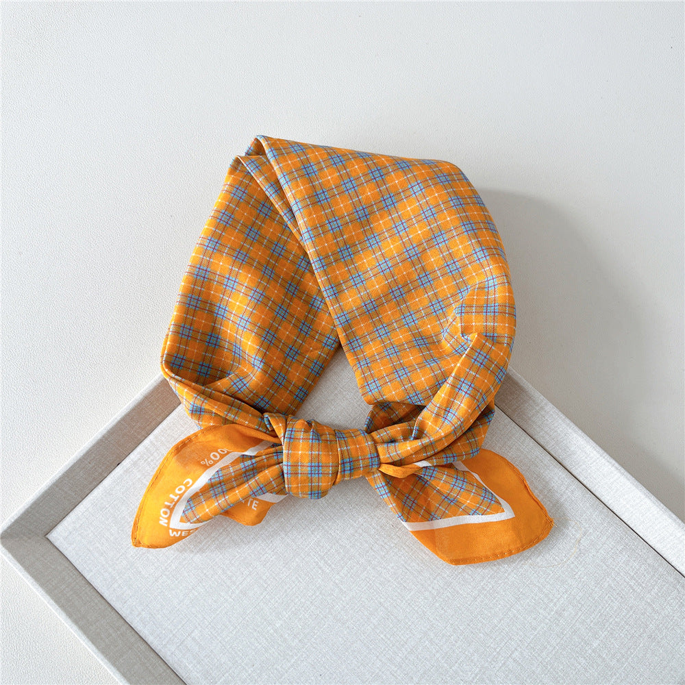 Retro Polka Dot Print Square Bandana - NO26