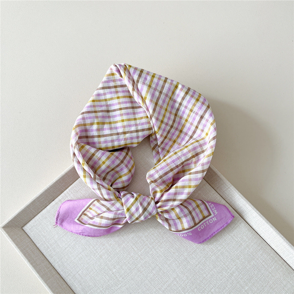 Retro Polka Dot Print Square Bandana - NO28