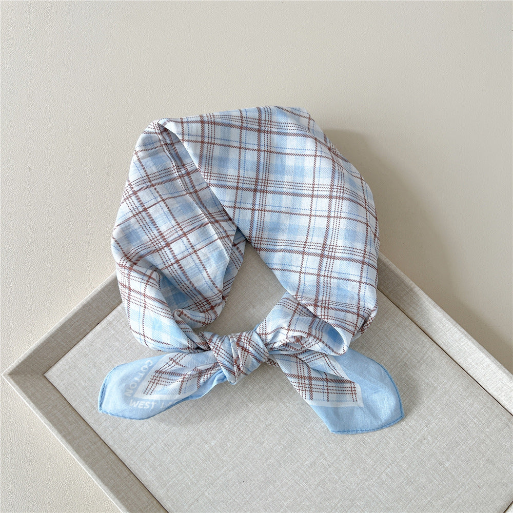 Retro Polka Dot Print Square Bandana - NO29
