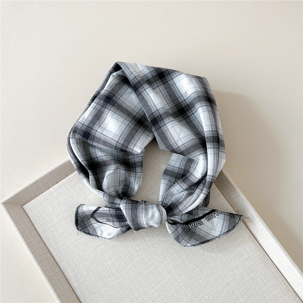 Retro Polka Dot Print Square Bandana - NO32