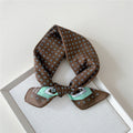 Retro Polka Dot Print Square Bandana - NO34