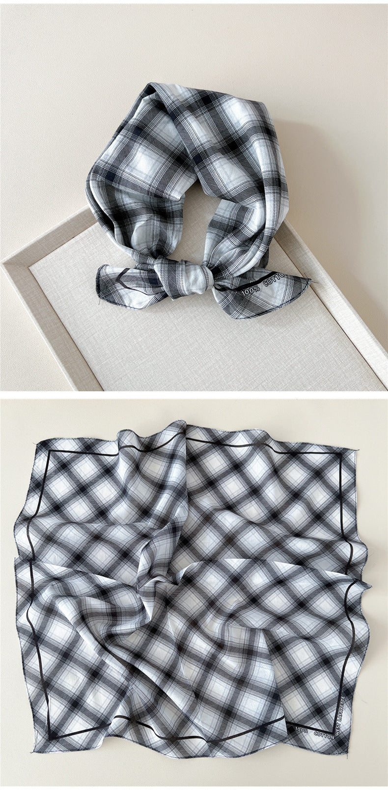 Retro Polka Dot Print Square Bandana - view 35
