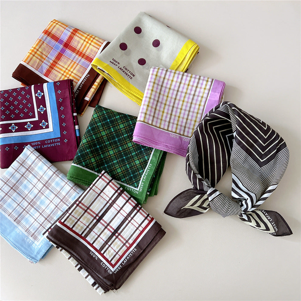 Retro Polka Dot Print Square Bandana - view 39