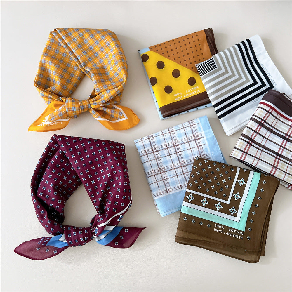 Retro Polka Dot Print Square Bandana - view 40