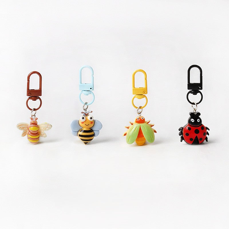 Cartoon Insect Charm Keychain