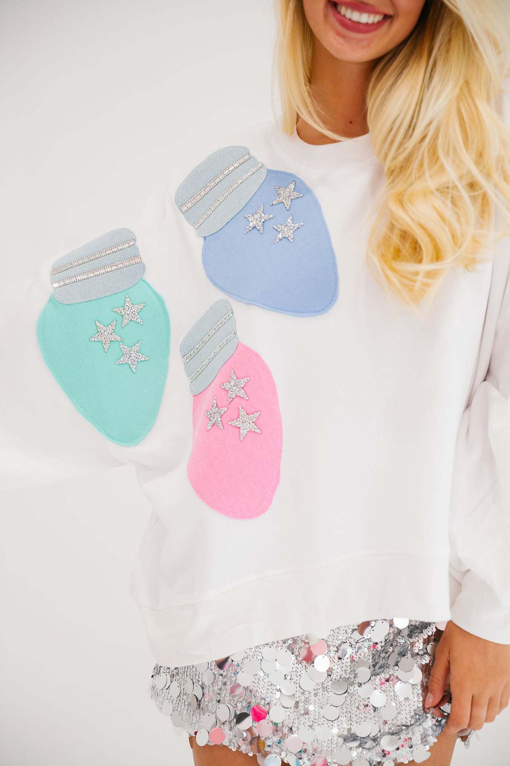 Sequin Christmas Graphic Sweatshirt - Sequin_A - 1
