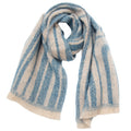 Two Tone Vertical Stripe Wrap Scarf - NO-1