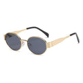Vintage Oval Metal Frame Sunglasses - NO01