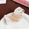 Dachshund Dog Acetate Hair Claw Clip - Champagne