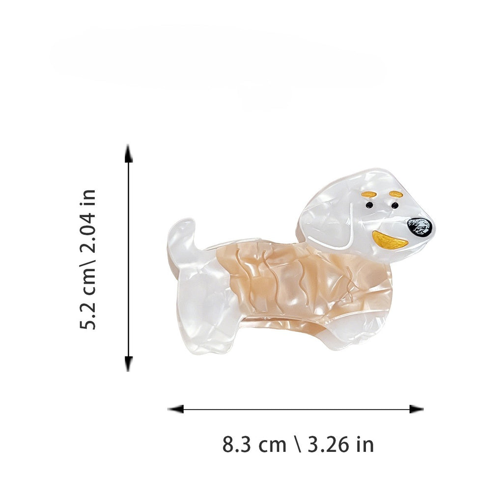 Dachshund Dog Acetate Hair Claw Clip - view 1