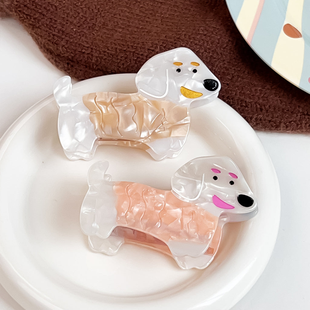 Dachshund Dog Acetate Hair Claw Clip - view 3