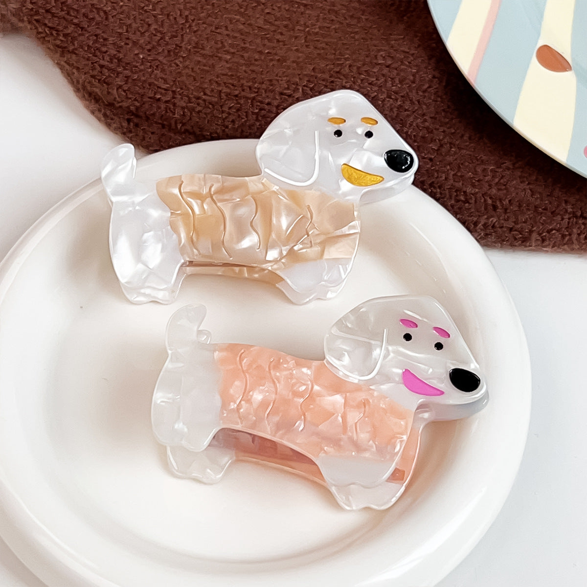 Dachshund Dog Acetate Hair Claw Clip - view 3