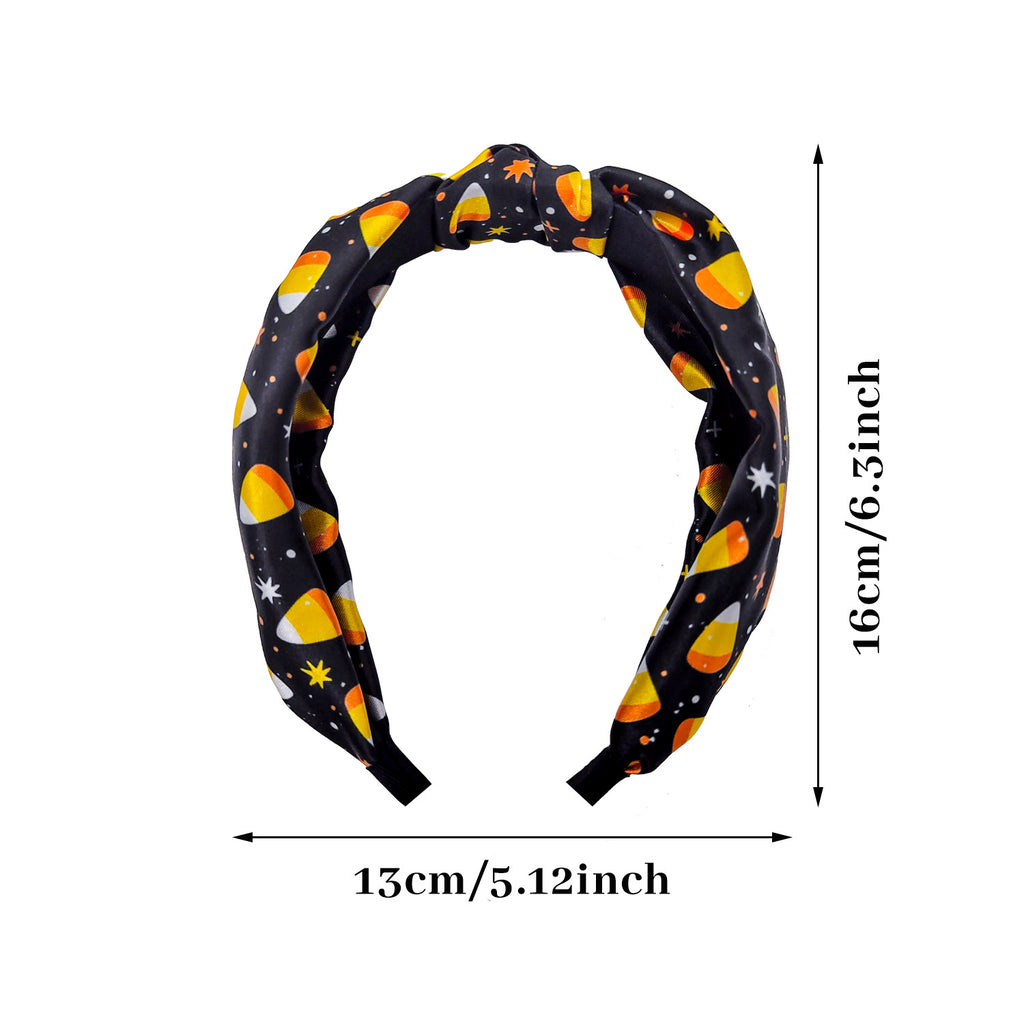 Knotted Halloween Print Wide Headband - view 2