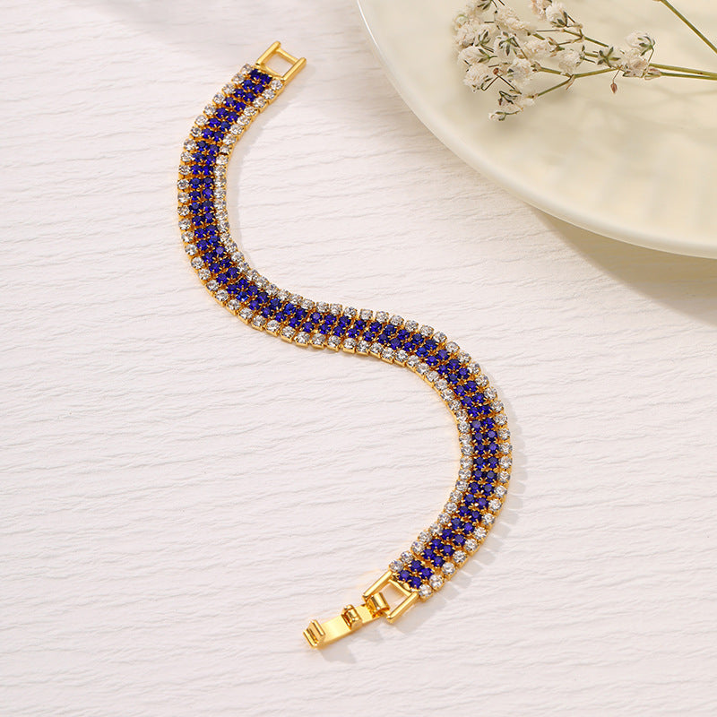 Pave Crystal Slim Tennis Bracelet - Color_10