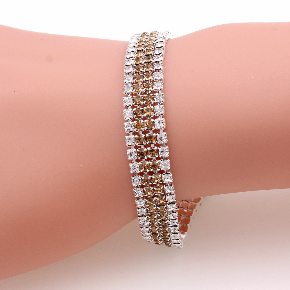Pave Crystal Slim Tennis Bracelet - view 4