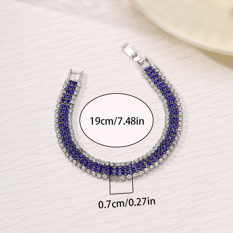 Pave Crystal Slim Tennis Bracelet - view 5