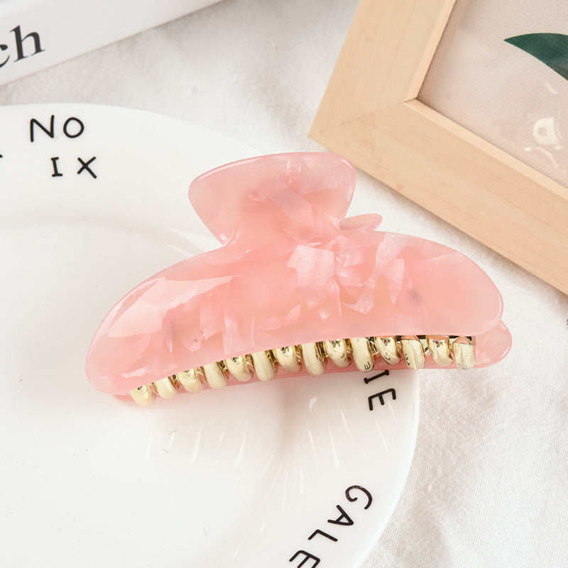 Jumbo Arc Hair Claw Clip for Updos - Pink