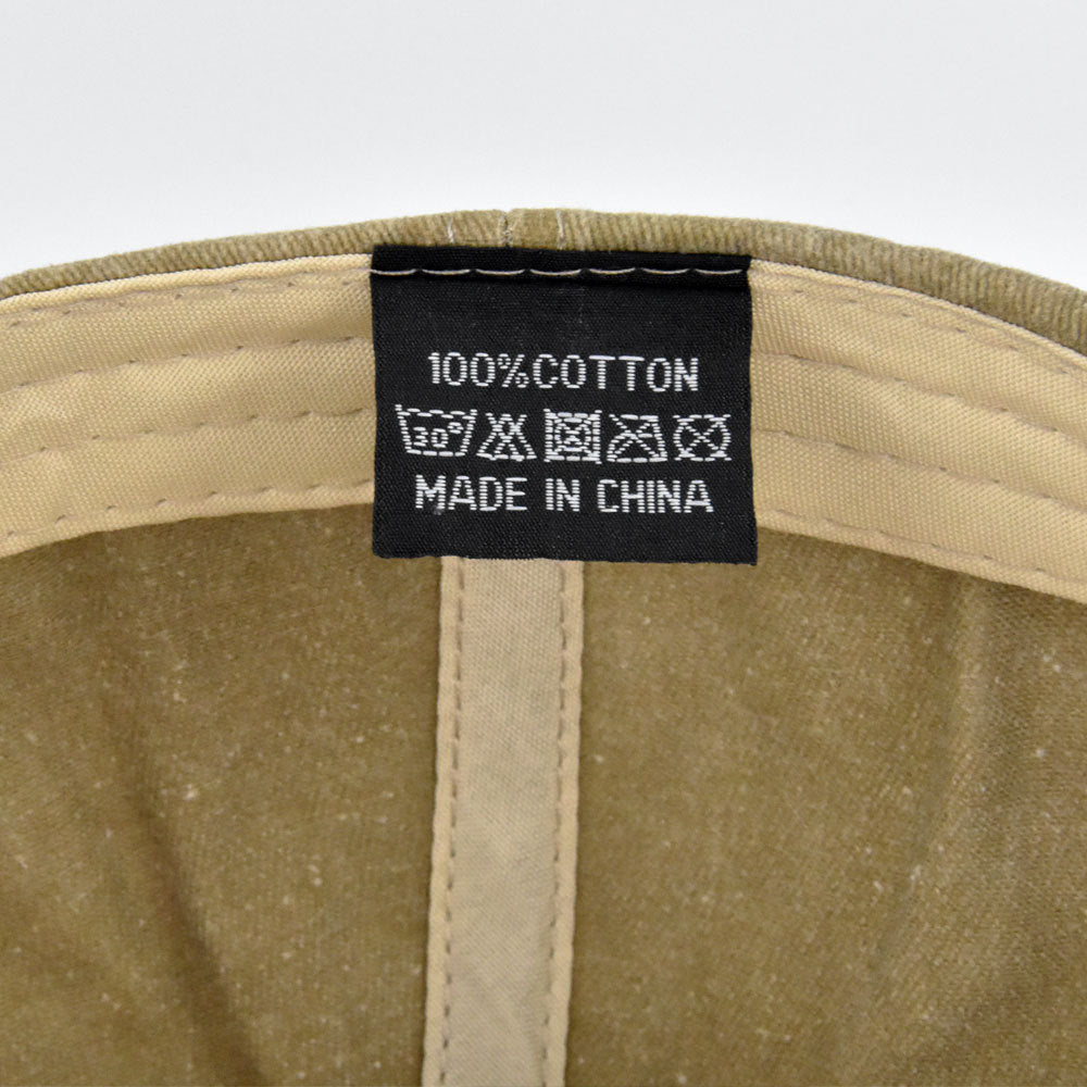 Vintage Moto Graphic Washed Baseball Cap - khaki - 5