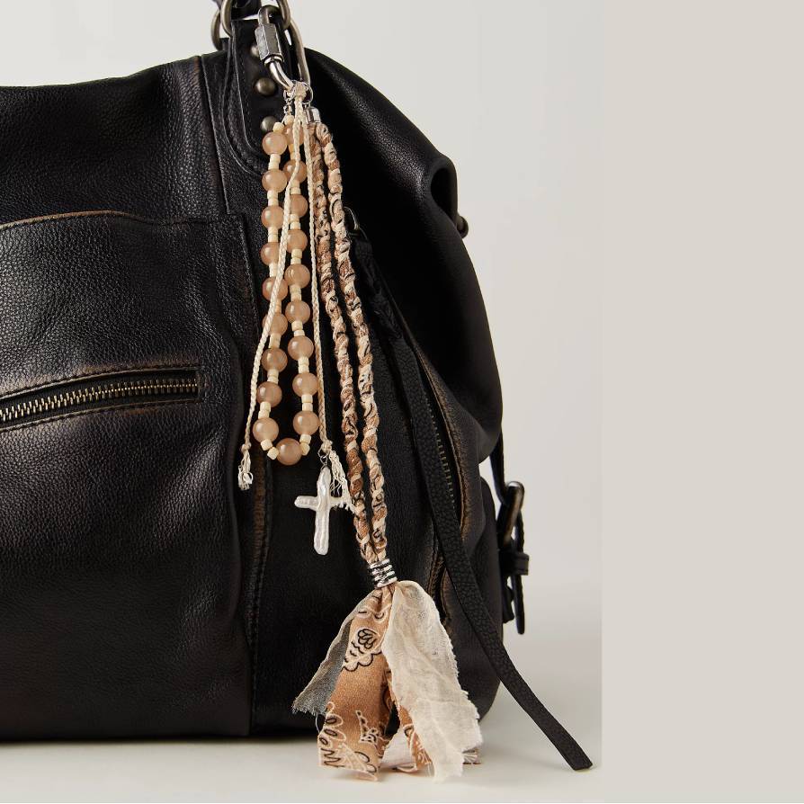 Boho Beaded Fringe Tassel Bag Charm
