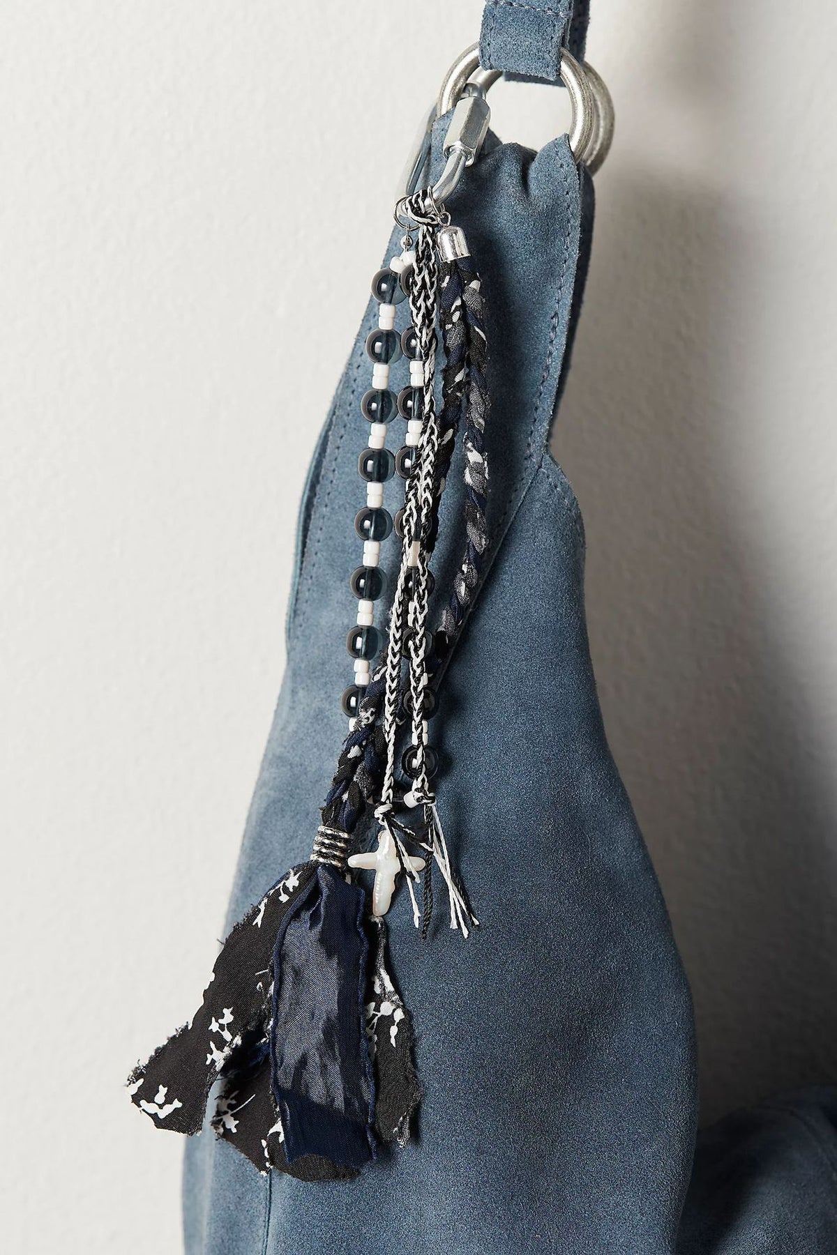 Boho Beaded Fringe Tassel Bag Charm - view 1