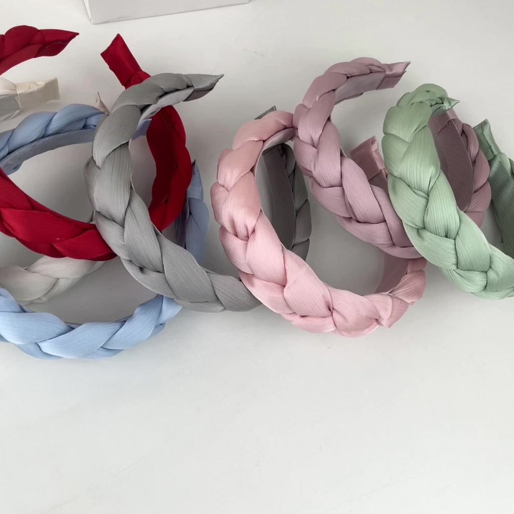 Braided Satin Wide Padded Headband - view 2