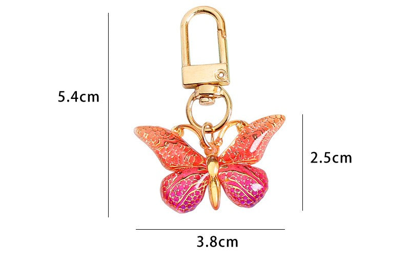 Ombre Butterfly Bag Charm Keychain - view 1
