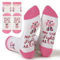 Awareness Ribbon Slogan Crew Socks - Color_1