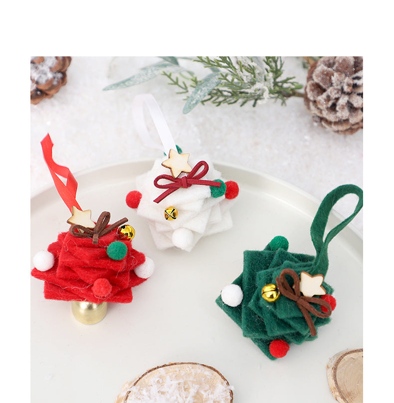 Felt Christmas Tree Ornament with Jingle Bell