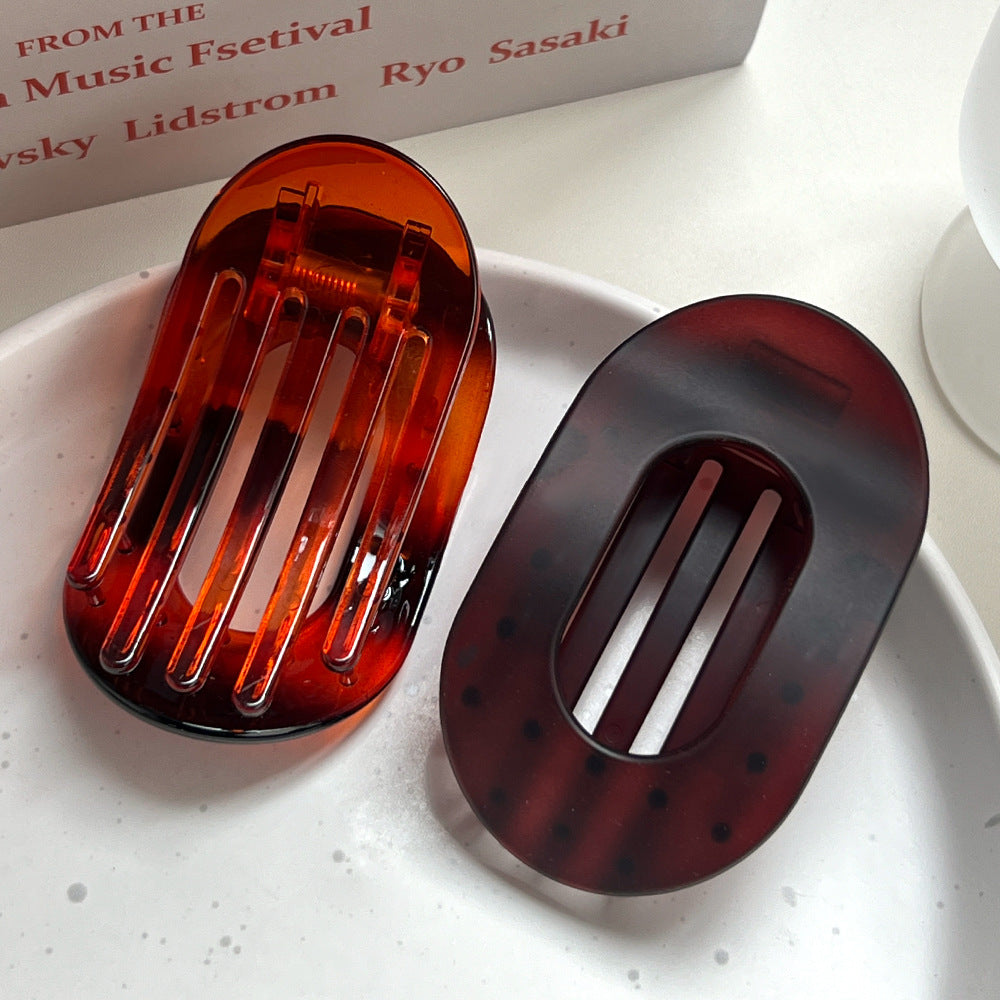 Oval Flat Claw Hair Clip - view 3