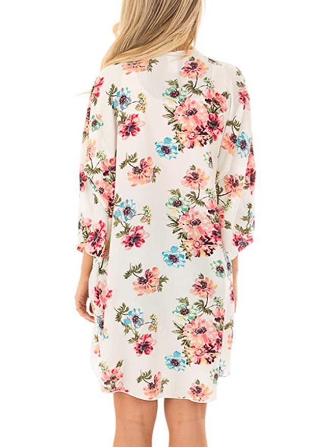 Sheer Chiffon Open Kimono Cardigan - Color_1 - 1