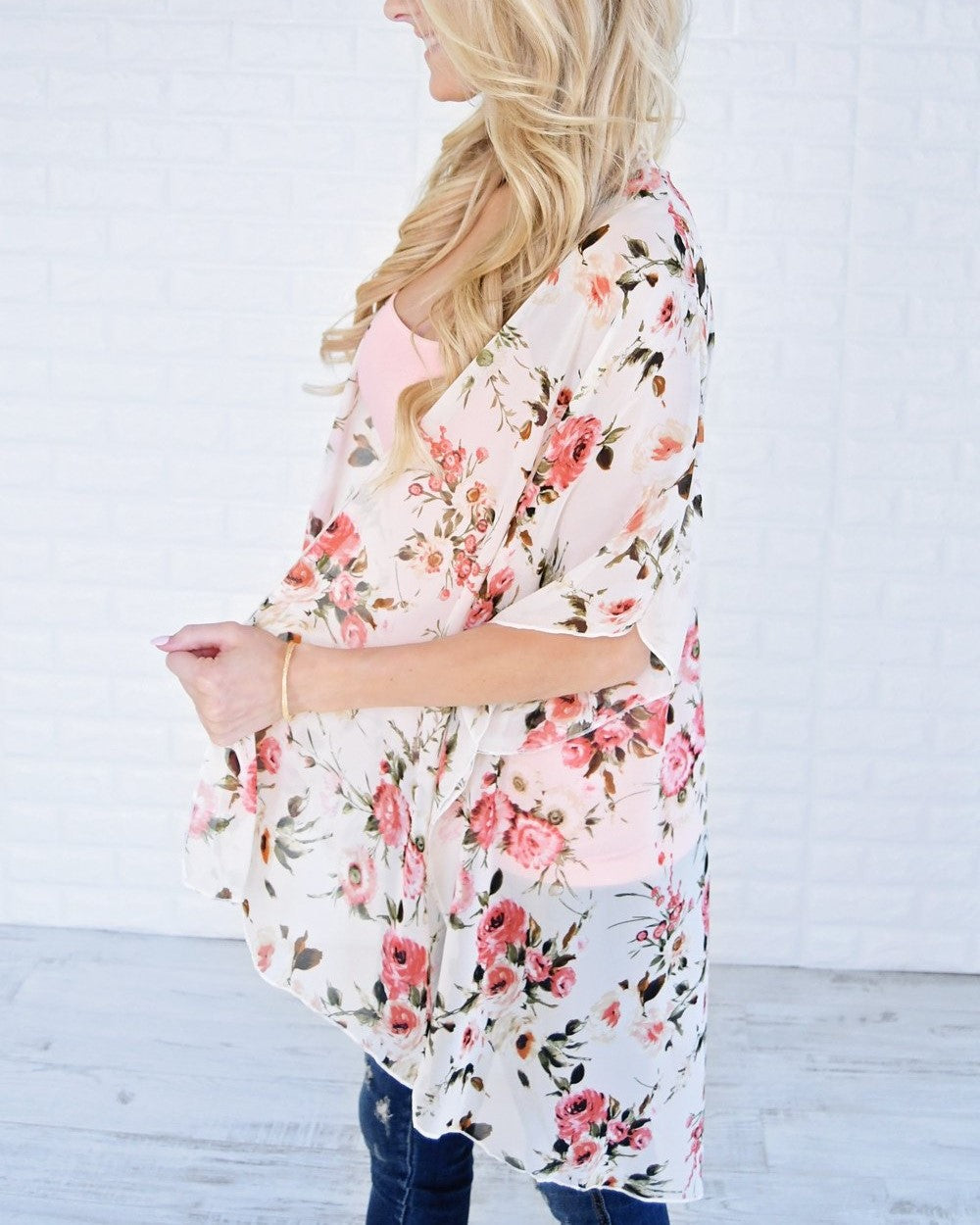 Sheer Chiffon Open Kimono Cardigan - Color_11 - 1