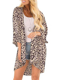 Sheer Chiffon Open Kimono Cardigan - Color_2