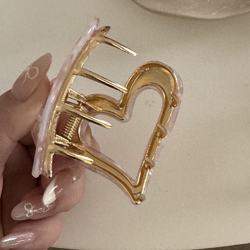Heart Cutout Acetate Claw Clip - view 5