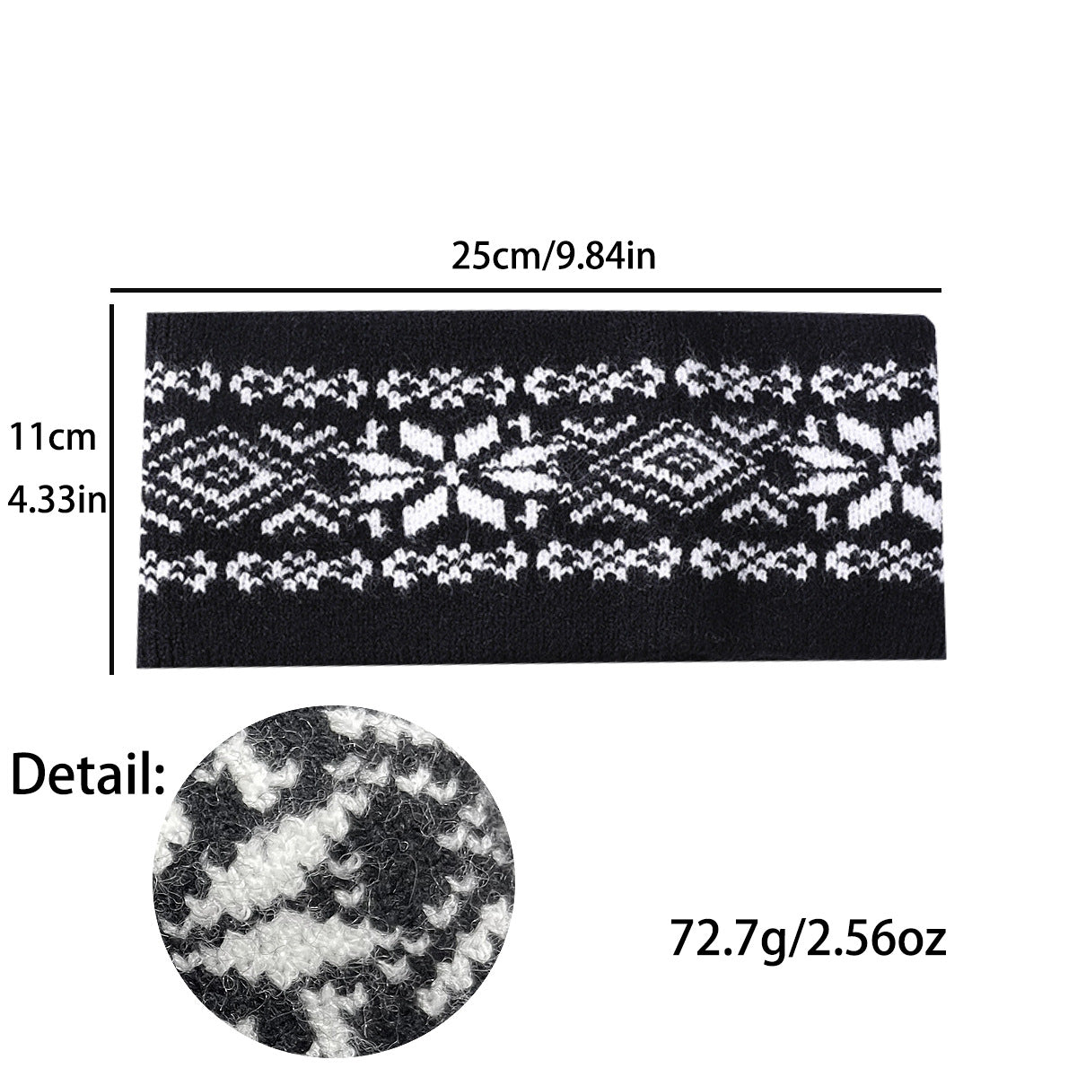 Nordic Snowflake Fair Isle Ear Warmer - view 1
