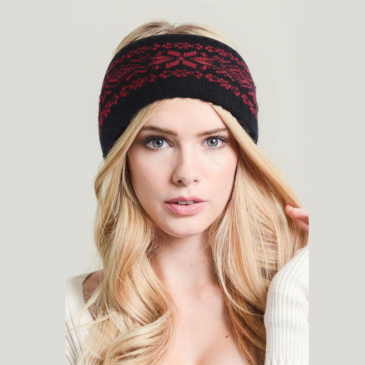 Nordic Snowflake Fair Isle Ear Warmer - view 5