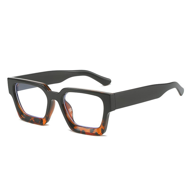 Chunky Square Frame Eyeglasses With Clear Lens - Color_05
