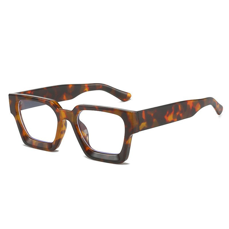 Chunky Square Frame Eyeglasses With Clear Lens - Color_06