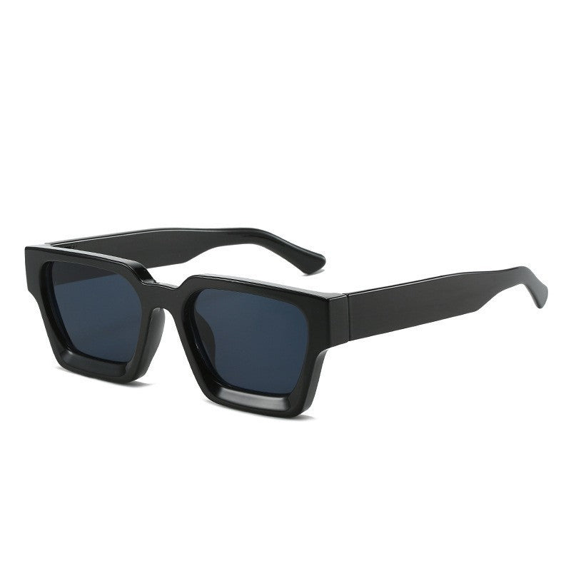 Chunky Square Frame Eyeglasses With Clear Lens - Color_09