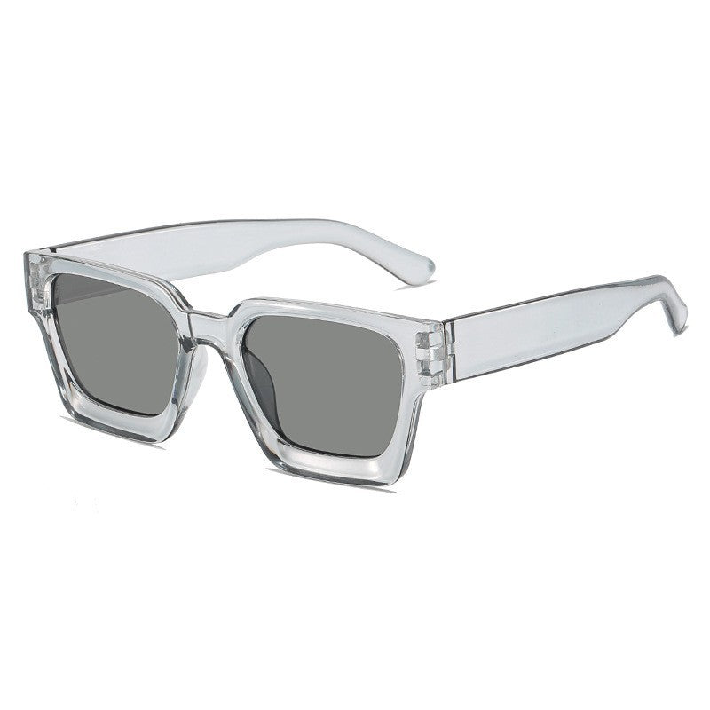 Chunky Square Frame Eyeglasses With Clear Lens - Color_11