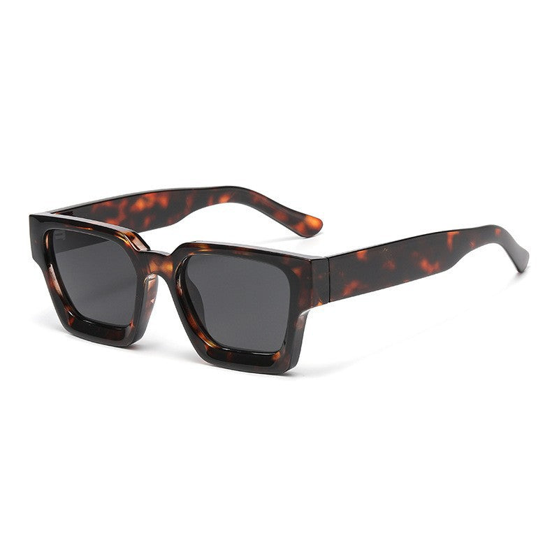Chunky Square Frame Eyeglasses With Clear Lens - Color_17