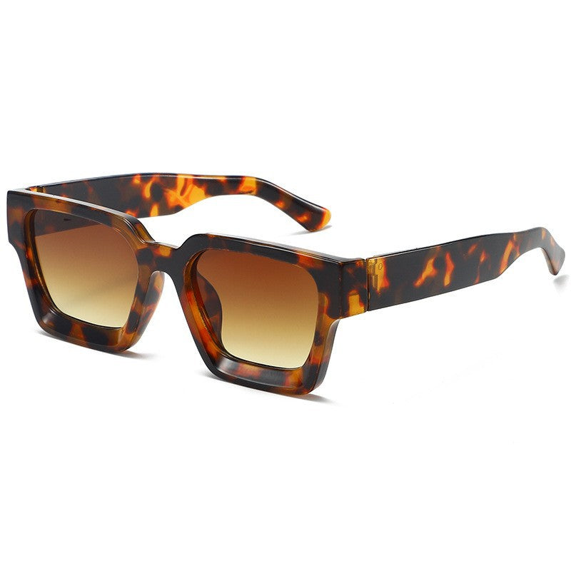 Chunky Square Frame Eyeglasses With Clear Lens - Color_18