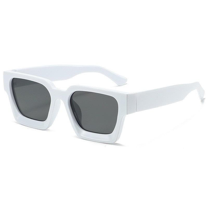 Chunky Square Frame Eyeglasses With Clear Lens - Color_20
