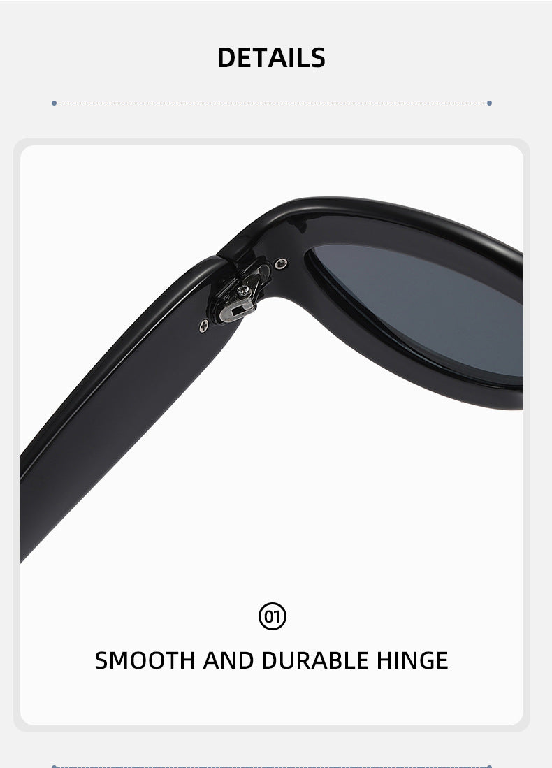 Thick Oval Y2K Sport Wrap Sunglasses - view 2