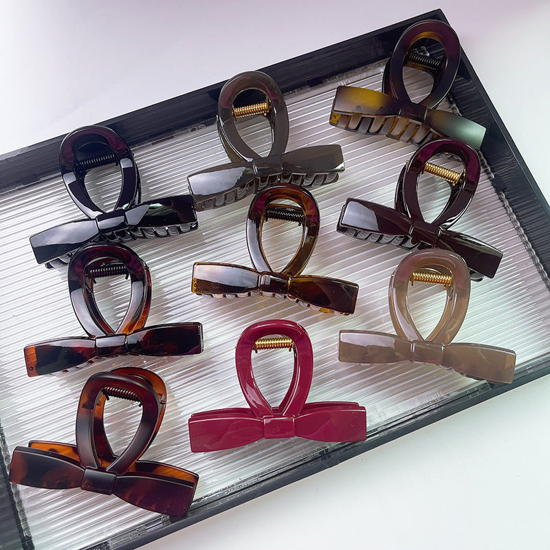 Sleek Ribbon Bow Jaw Hair Clip