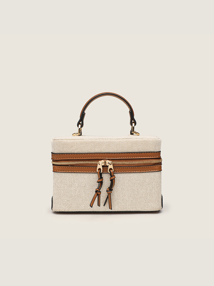 Structured Box Top Handle Bag