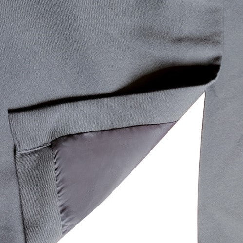 Ankle Length Double Breasted Trench Coat - Grey - 3